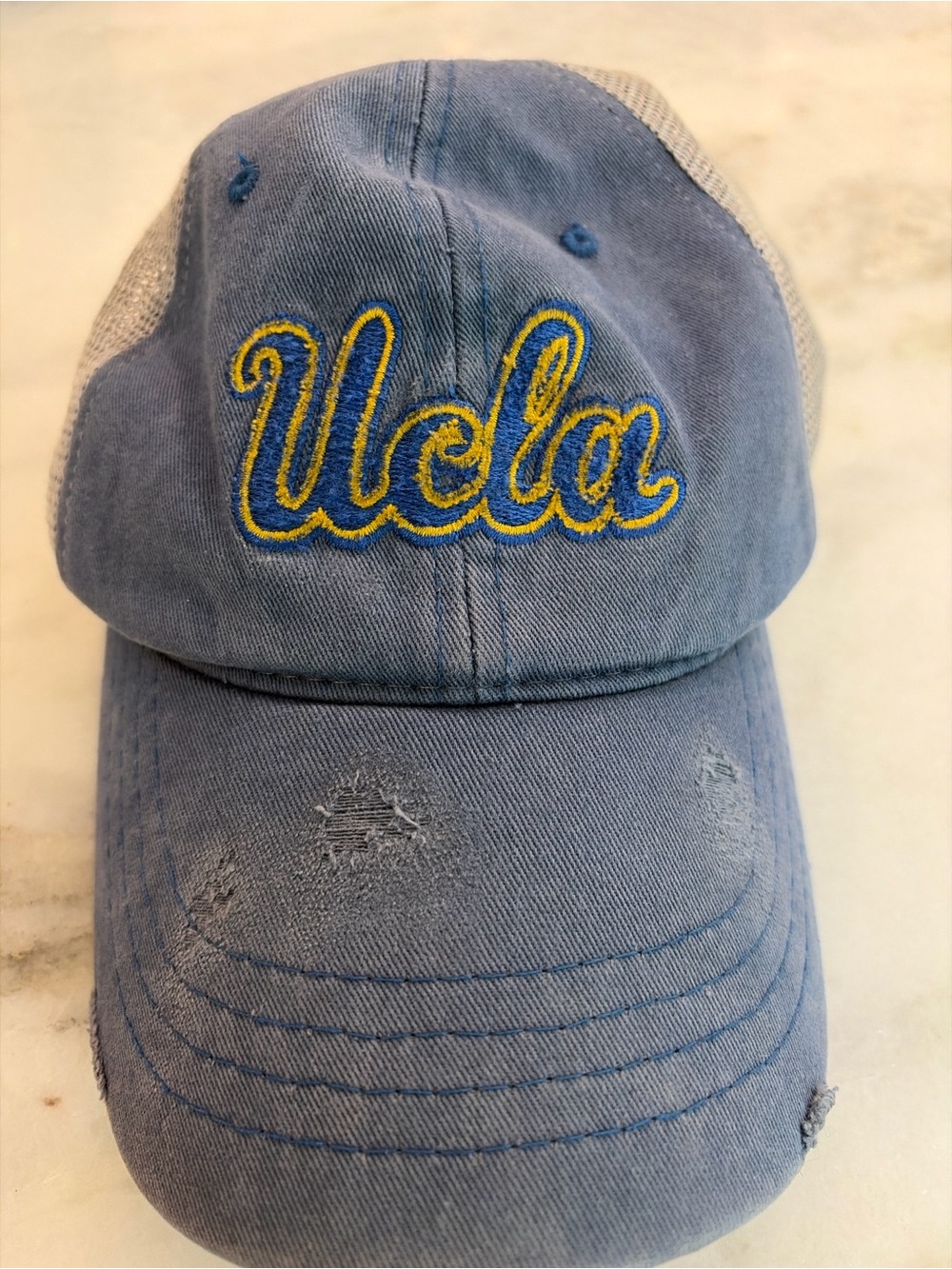 Retrofit Kids Light Blue UCLA Embroidered Cap with Yellow Accent